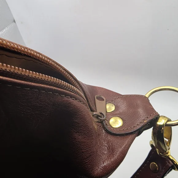 VTG Tedeschi Paris Leather Bucket Bag • Cognac French Equestrian - Picture 9 of 15